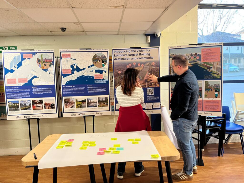 2 March | Britannia Village Hall | Taking stock, halfway through the engagement events | News & Insights | Royal Docks Waterways