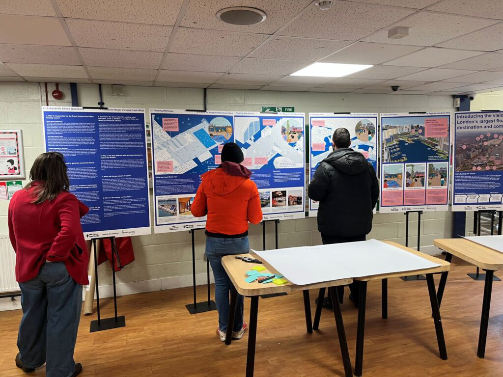 Feb 26 | Britannia Village Hall | Taking stock, halfway through the engagement events | News & Insights | Royal Docks Waterways