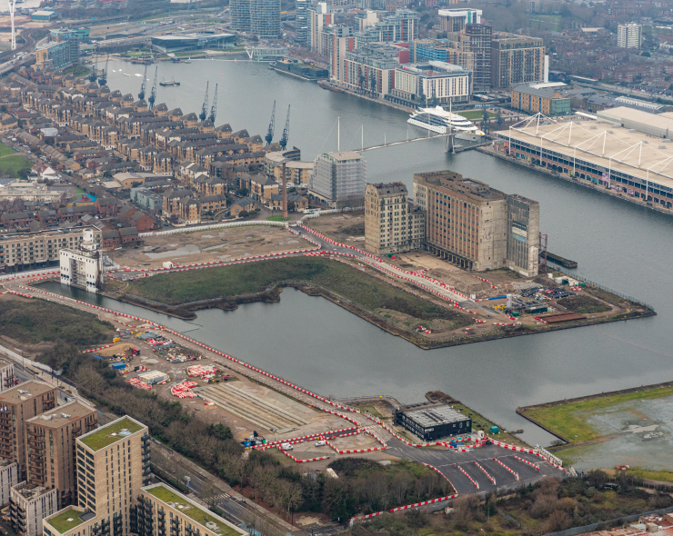 Pontoon Dock | Film Locations London | Millennium Mills | Silvertown Regeneration | Explore | Royal Victoria Docks